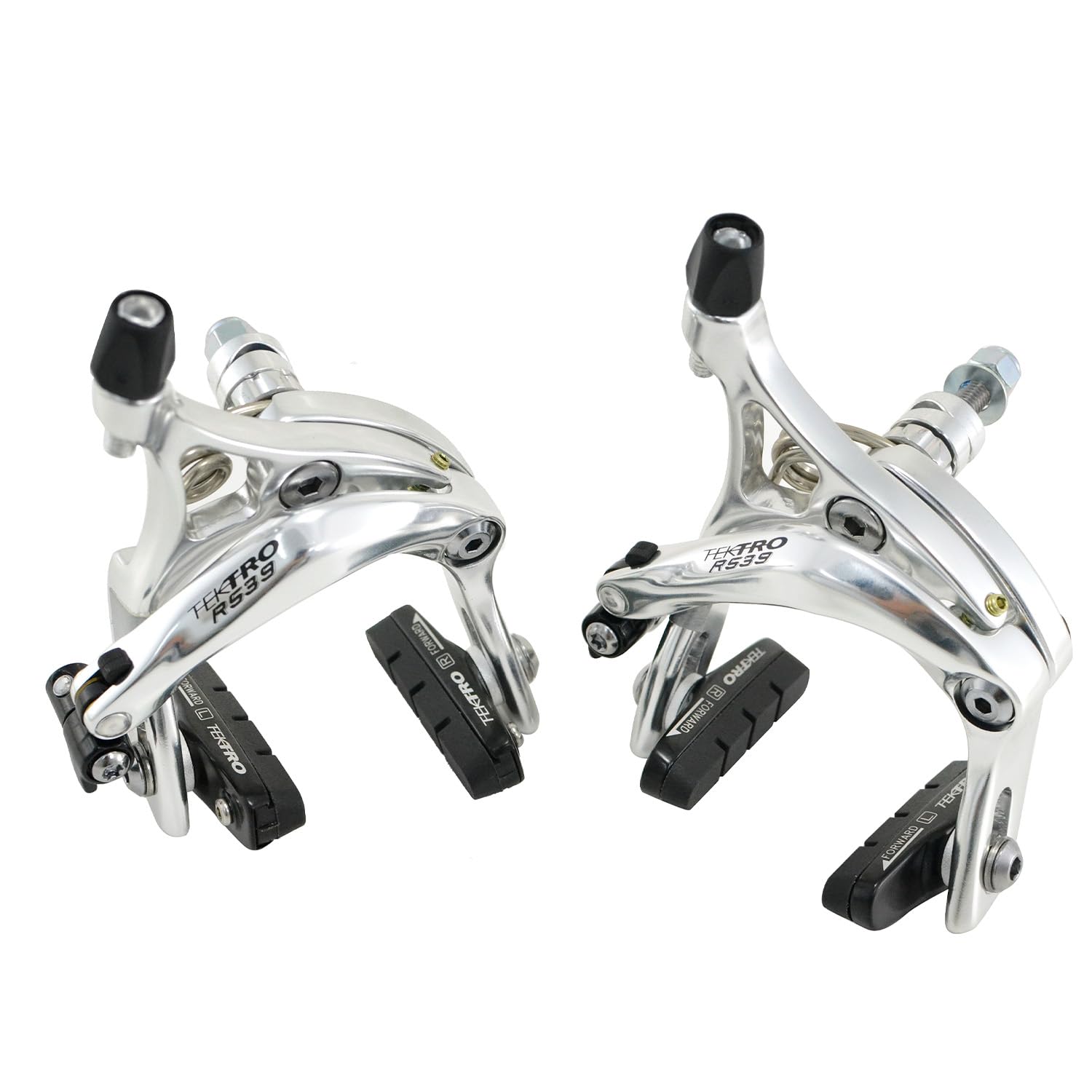 TEKTRO R539 Caliper Brake Set 47-59mm With QR Nutted Mount, Silver, ST1490-S
