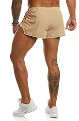 Ouber Men's Running Shorts with Liner 2'' Workout
