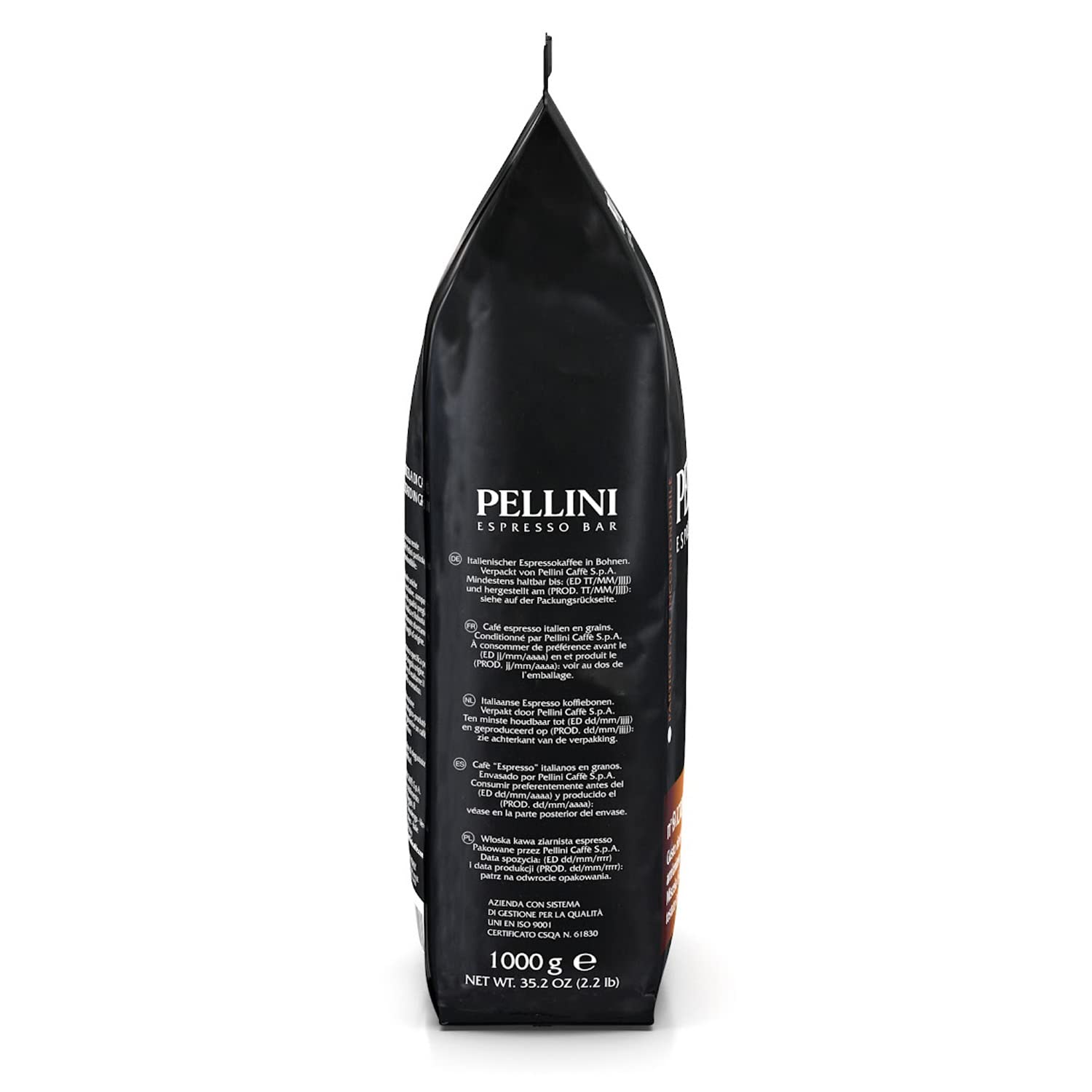 Pellini N.9 Cremoso, Kaffeebohnen für Espresso 1kg, Arabica- und Robusta-Mischung mit einem Vollmundigen und Harmonischen Geschmack, Mittlere Röstung 3