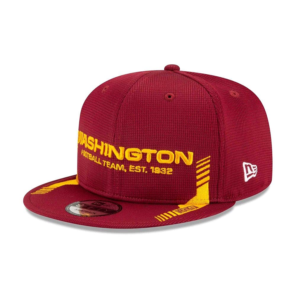 New Era NFL WASHINGTON Official 2021 Sideline 9FIFTY Snapback Home Game Cap, Größe:S/M