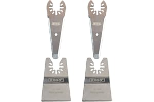 XXGO 4 Pcs Oscillating Multi Tool Scraper Blades for Scraping Cutting Removing Paint Caulk Adhesive Sealant XG4201