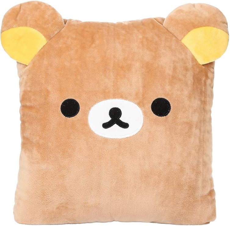 Amazon Com Rilakkuma By San X Rilakkuma Face Square Pillow