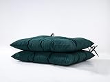 HAMO Outdoor Garden Chair Cushions Set of 2 Dark Green 45x50 cm view 7