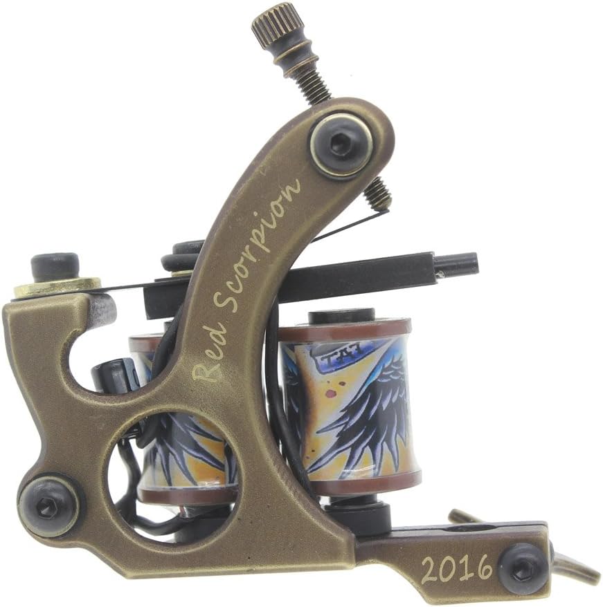Handmade Tattoo Machine Gun 8 Wrap Coils Set Liner for Tattoo Supply from Redscorpion