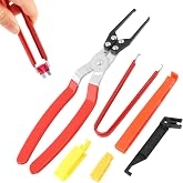 Fuse Puller Tool Set 6 Pack, Relay Puller Pliers &amp; Fuse Extractor for Cars | Forged metal with insulated grip, reach tight fuse boxes, removes relays, blade fuses &amp; wiper arms, for auto &amp; amps