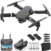 MOCVOO Drone With 1080P Camera for Adults Beginners Kids, Foldable RC Quadcopter, Toy Drones Gifts, FPV Drone Video, 2 Batteries, Carrying Case, One Key Start, Headless Mode, Waypoints fly, 360&deg; Flips