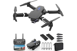 MOCVOO Drone With 1080P Camera for Adults Beginners Kids, Foldable RC Quadcopter, Toy Drones Gifts, FPV Drone Video, 2 Batteries, Carrying Case, One Key Start, Headless Mode, Waypoints fly, 360° Flips