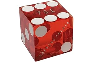 Cyber-Deals Authentic Nevada Casino Table-Played 19mm Matching Serial Numbers Craps Dice (Sets 2, 3, 4 or 5) with Black Velve