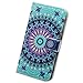 Bcov Case for iPhone 6s/iPhone 6, Bcov Green Mandala Design Card Slot Wallet Leather Cover Case for iPhone 6 6S