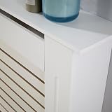 Home Source Radiator Cover Wooden Wall Cabinet White Extra Large 172cm view 3