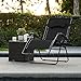 Best Choice Products Oversized Folding Zero Gravity Outdoor Reclining Lounge Patio Chair w/Cup Holder - Black