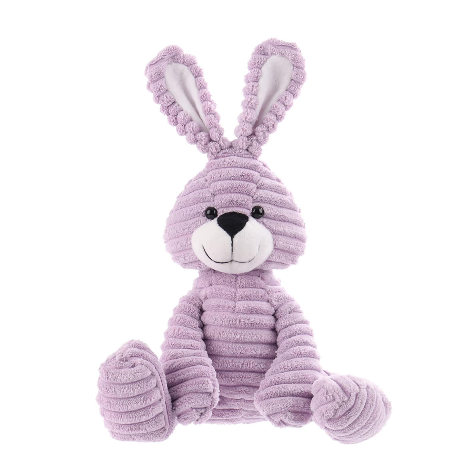 Apricot Lamb Toys Plush Corduroy Rabbit Bunny Stuffed Animal Soft Cuddly Perfect for Child (Purple Bunny)