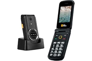 AGM M8 Rugged Basic Flip Phone, 4G Feature Cell Phone, Simple Mobile Phones, Waterproof & Drop-Proof, SOS Side Key, Speed Dia
