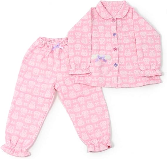 Amazon マザーガーデン Mother Garden うさもも 子供用 長袖 4重ガーゼ タオルパジャマ キッズパジャマ 110cm パジャマ 通販