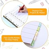 Thboxes A4 File Dividers 5 Pack 10 Part Multi Hole Punched Tabbed view 5