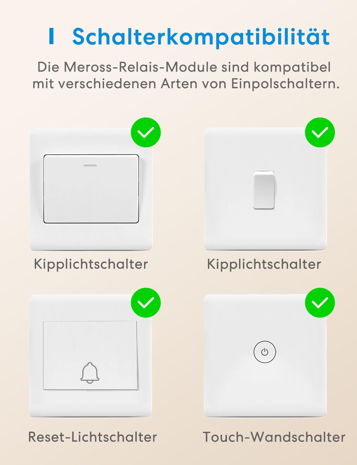 Meross MSS815 - Matter WLAN Schalter Unterputz | 10A & 1 Kanal | Neutral Erforderlich | Lichtsteuerung, Energieverbrauch & Zeitschaltuhr | Kompatibel mit HomeKit, Alexa, Google Home und Home Assistant 6