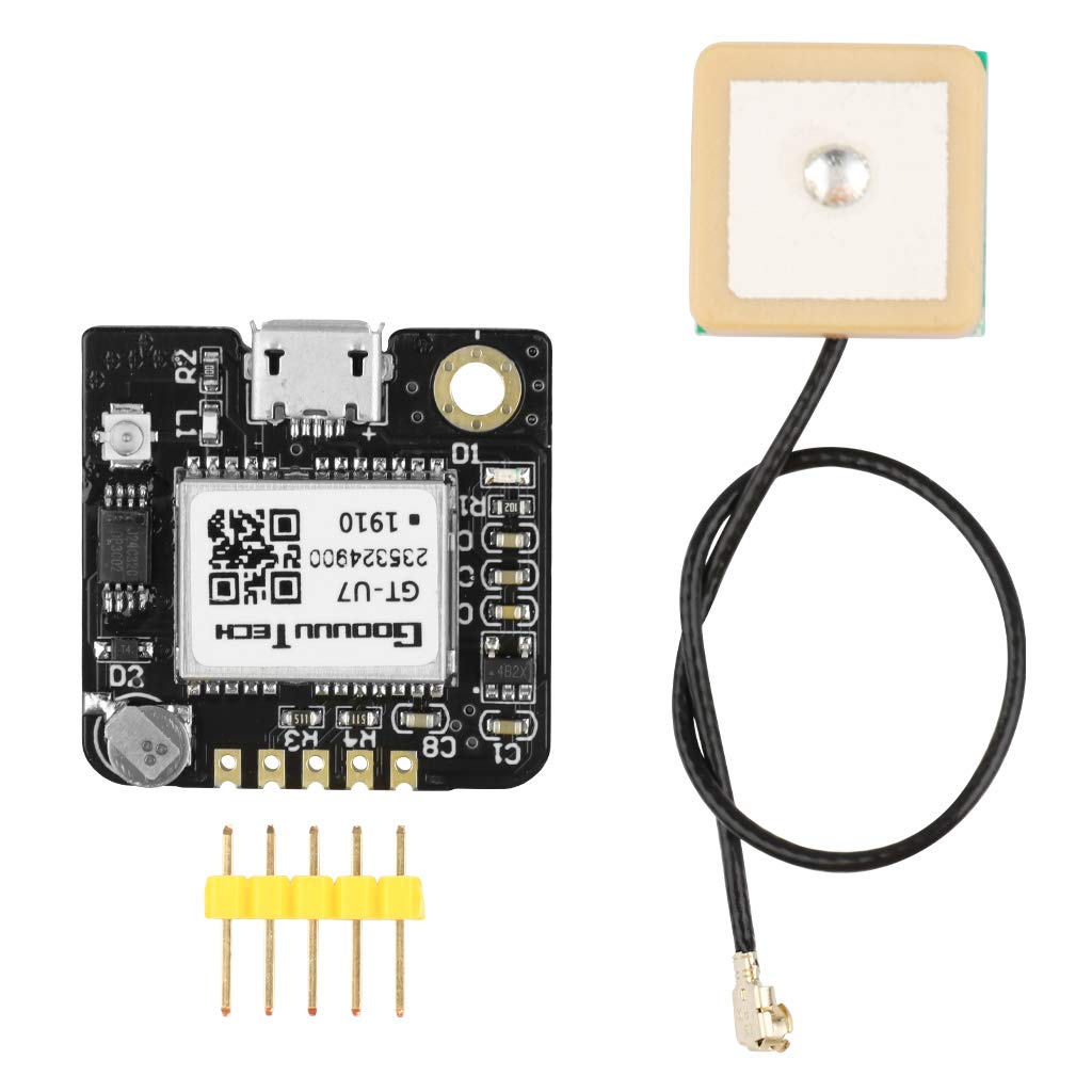 GPS Module Receiver NEO-6M Navigation Satellite Positioning Compatible With 51 Microcontroller STM32 Arduino UNO R3 - High Sensitivity Antenna Included