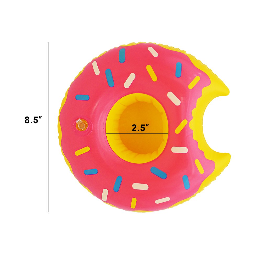 TOLTOL Inflatable Drink Holders, 10 Packs Floats Cup Holders Pool Cup Holders Drink Floats Inflatable Cup Coasters for Pool Party Kids Bath Toys