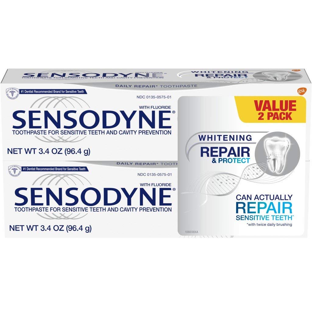 Sensodyne Repair Protect Teeth Whitening Sensitive Toothpaste Cavit | amzdealz