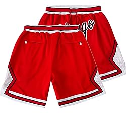 Basketball Shorts for Men with Pockets, Mens Retro