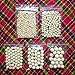 Amaney 400pcs 6mm-14mm Unfinished Wood Beads Assorted Natural Round Ball Loose Solid Wooden Spacer Beads for Crafts DIY Handmade Jewelry Making Bracelet Garland Hair