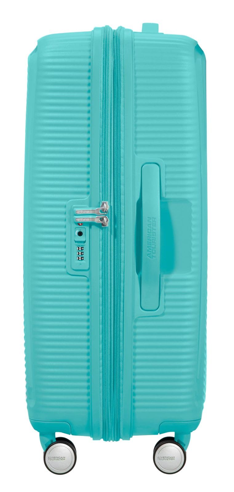 American Tourister Soundbox - Spinner M Erweiterbar Koffer, 67 cm, 71.5/81 L, Blau (Poolside Blue) 4