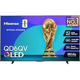 Hisense 50" QD6QV QLED 4K UHD Smart TV with Dolby Vision &amp; VIDAA | Vivid QLED color, 4K UHD clarity, Dolby Vision, HDR10+, AI upscaling, Dolby Atmos, voice control, and gaming features.