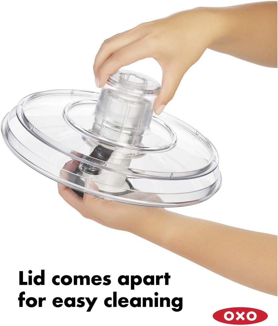OXO 1351580V4UK Good Grips Salad Spinner, Large, Transparent - Image 5