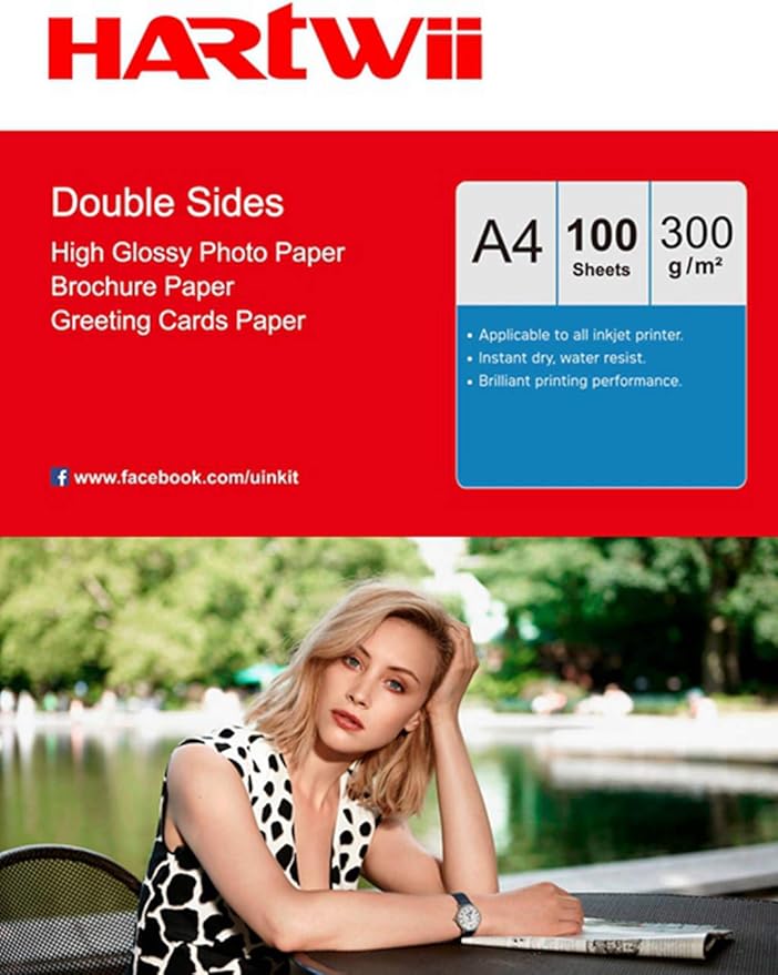 A4 Thick Photo Paper 300Gsm Double Sides Printed High Glossy