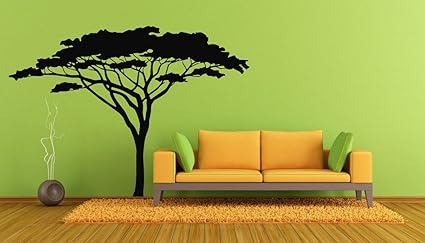 safari tree wall decal