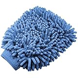 Car Wash Mitt - By Raverra - Double Stitched Microfiber Mitten for the Best Quality Car Wash Equipment