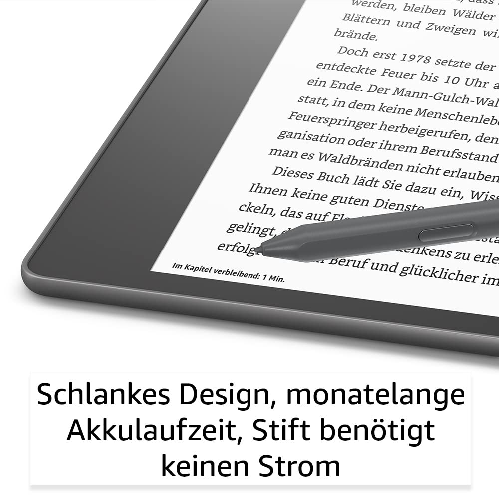 Zertifiziert und generalüberholt Kindle Scribe, der erste Kindle mit Schreibfunktion, mit 10,2-Zoll-Paperwhite-Display mit 300 ppi, mit Premium-Eingabestift | 16 GB 6