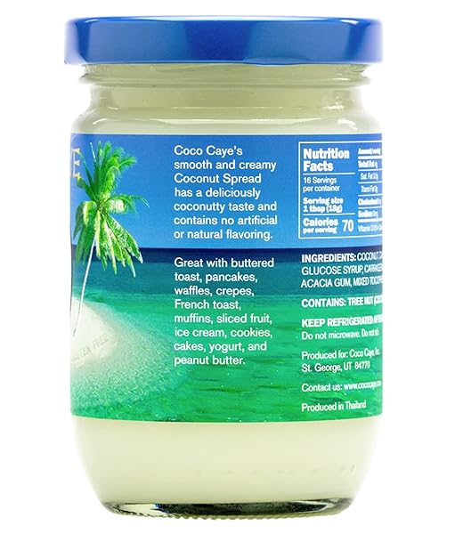 COCO CAYE COCONUT SPREAD – VEGAN, NO PALM OIL, GLUTEN-FREE; 2-PACKS FOR $11.99