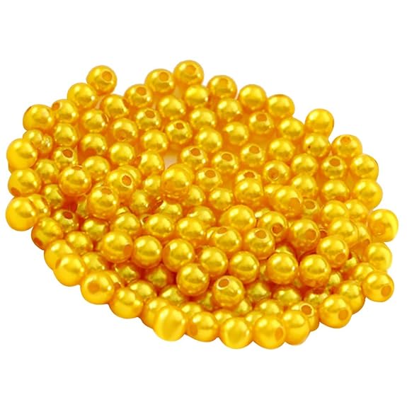 MagiDeal 500 Stücke 6mm Runde Kunststoff Acryl Perlen Spacer Beads DIY Handwerk Farbe Auswahl