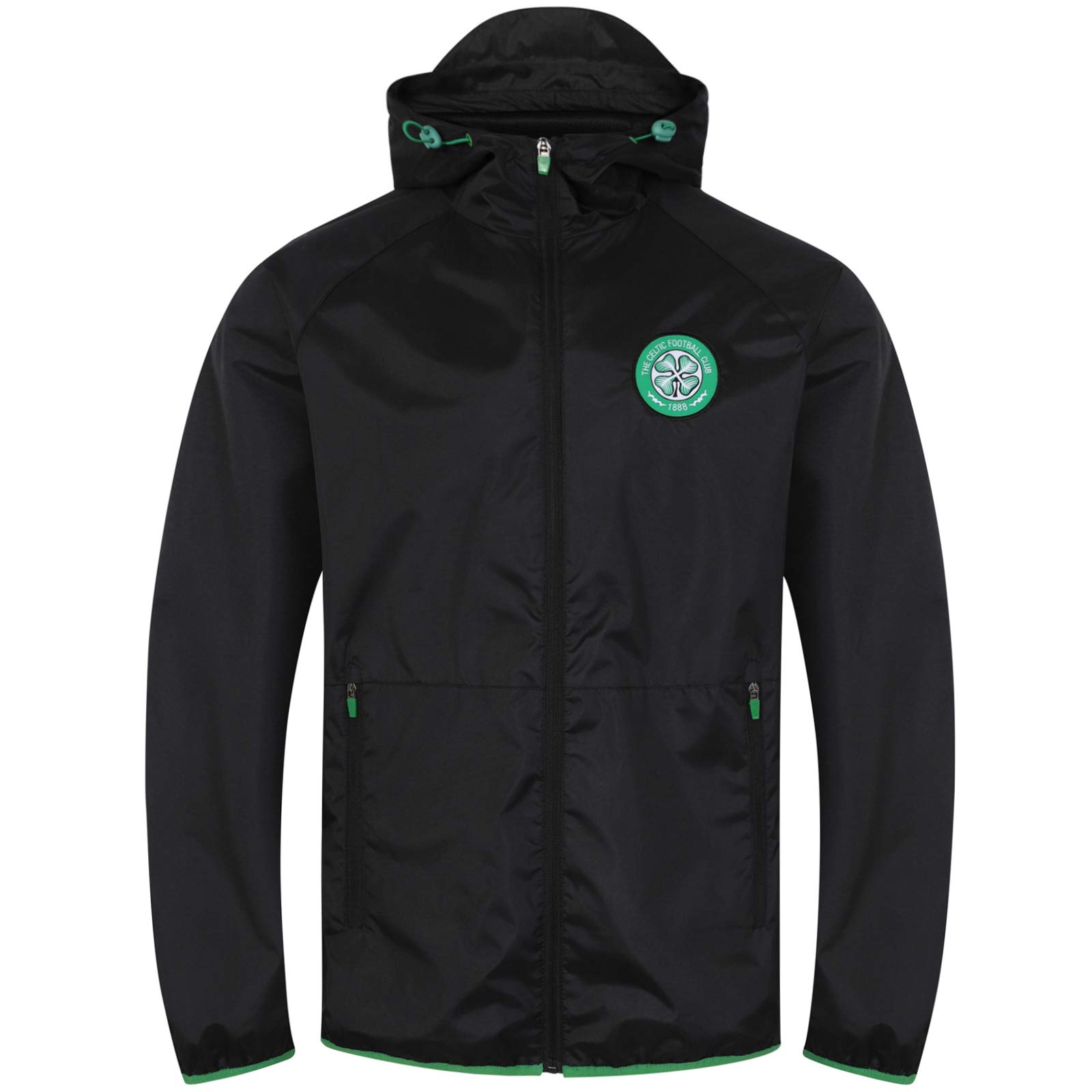 Celtic FC Official Soccer Gift Mens Shower Jacket Windbreaker