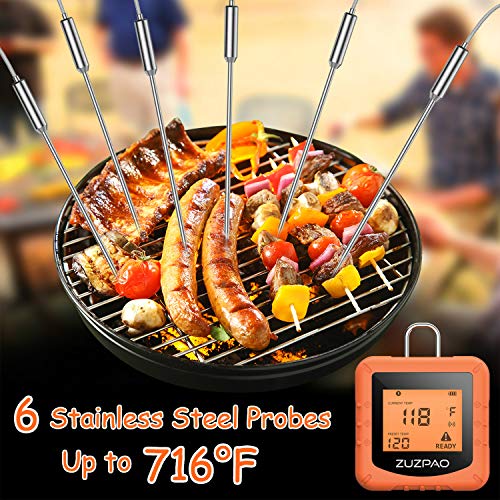 3 Wireless+Thermometer+Zuzpao+Stainless+Temperature
