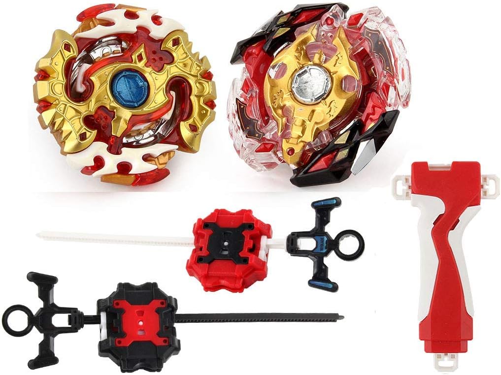 Bey Burst Evolution Battling Tops High Performance Starter Set with Launcher Grip Battle Set (Y001)