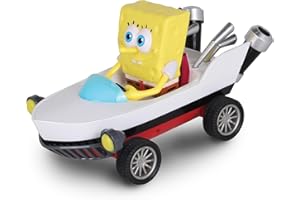 NKOK Nick Kart Racers - Pull Back Spongebob Boatmobile; Straight from The Game “Nickelodeon Kart Racers 3: Slime Speedway”; No Batteries Required; Grippy Tires for Ultimate Traction