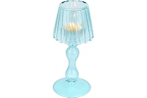 Gurfuy Desk Lamp Shaped Hurricane Candleholders (Blue)