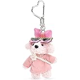 LuckGift | Cute Plush Teddy Keychain – Soft Bear Bag Charm & Car Mirror Hanging, Gift for Women & Girls