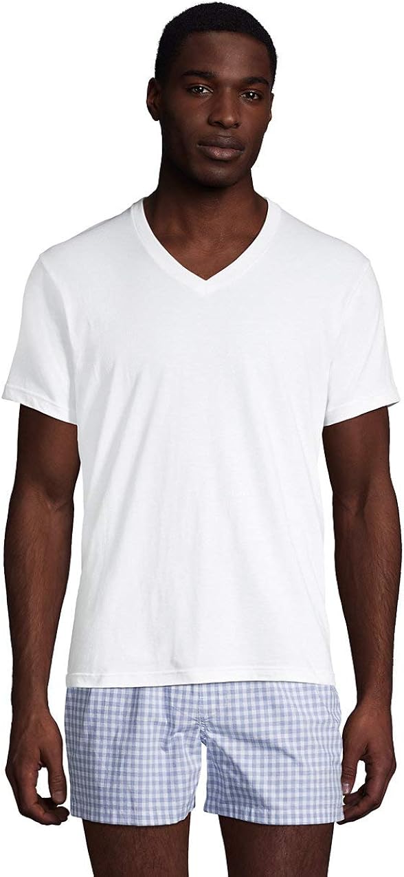 Lands End Mens V-Neck Undershirt 3 Pack 