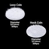 JANYUN 1008 Pcs Sticky Back Dots Hook and Loop 10 mm White view 2