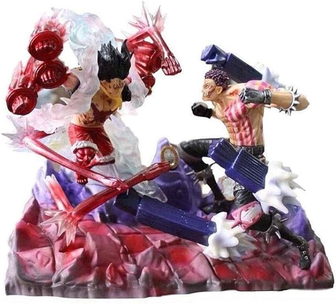 Golden Needle Anime One Piece Action Figure Luffy Vs Charlotte Katakuri Figure Pvc Home Kitchen Amazon Com