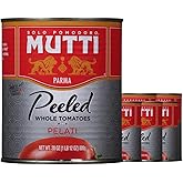 Mutti Whole Peeled Pelati Tomatoes 28oz | 6 Pack | Italy&rsquo;s #1 Tomato Brand | Fresh Taste for Italian Cooking | BPA Free Canned | Vegan &amp; Gluten Free | No Additives or Preservatives | Imported from Italy