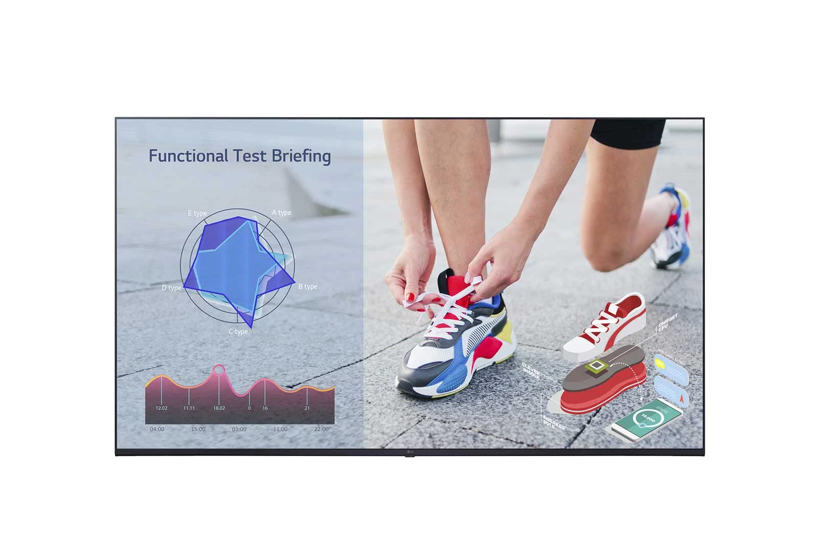 Photo 1 of *cracked screen*LG 65” 65UL3J-E UL3J-E UHD Digital Signage with webOS�™ 6.0 & Built-in Speakers