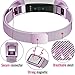 Oitom For Fitbit Alta HR Accessory Bands and For Fitbit Alta Band (Lavender, Small 5.1