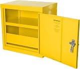 The Workplace Depot Hazardous Storage Cabinet Yellow Steel COSHH School Lab view 6