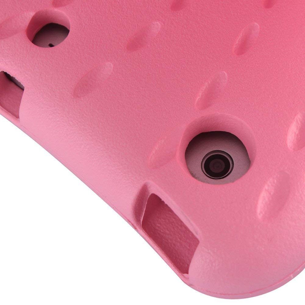 UCMDA Kide Case for iPad Mini 5, UCMDA Light Weight Children Shockproof Protection Cover with Butterfly Stand, Prefect for Apple iPad Mini 1 2 3 4 5, Use Safely Durable EVA Foam Material - Pink