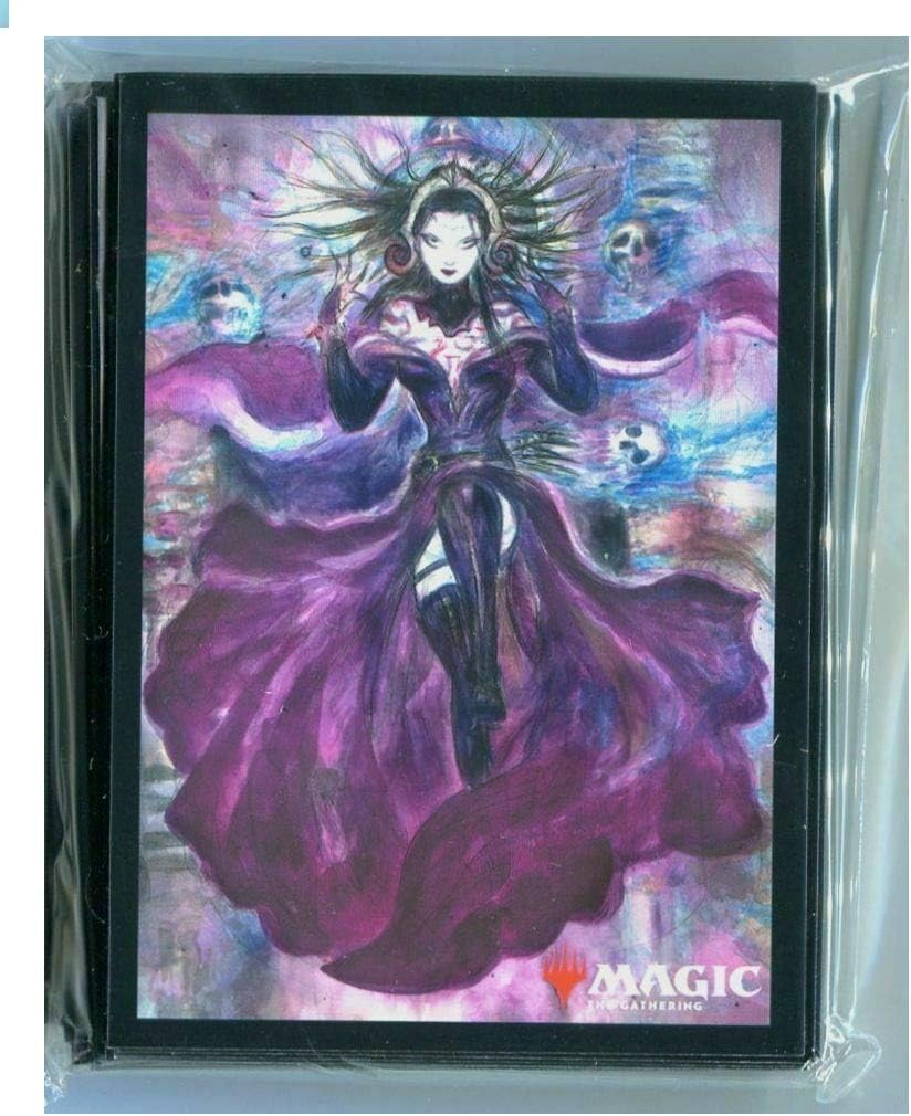 Mtg Magic The Gathering Yoshitaka Amano Anime Art Liliana Promo War of The Spark Japanese Release Pack of 50 Sleeves