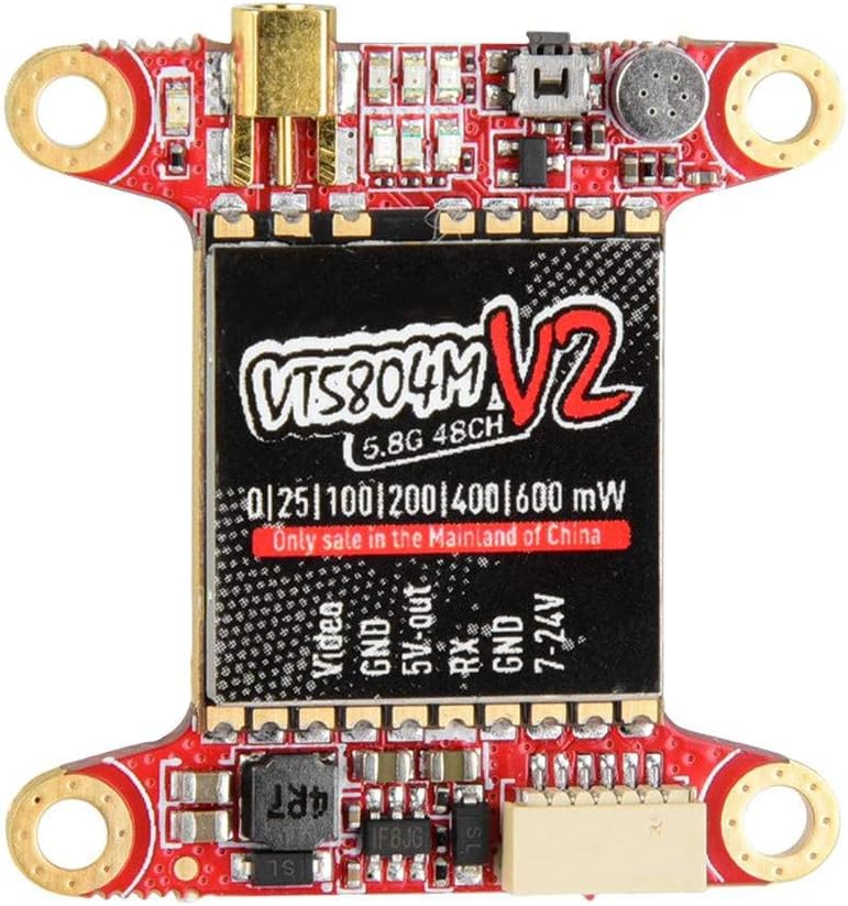 Absir PandaRC VT5804M V2 0-600mW Switchable 48CH FPV Transmitter VTX RC Transmitter And Receiver Board for RC FPV Racing Drone